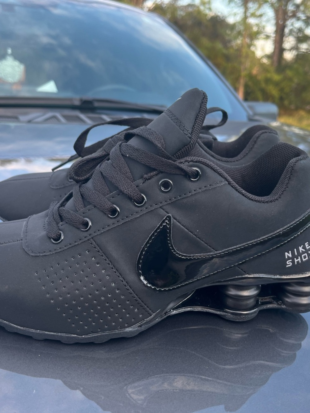 Nike Men's Black Athletic Shox Sneakers